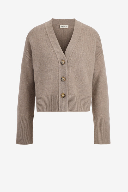 Cardigan Luce in Taupe