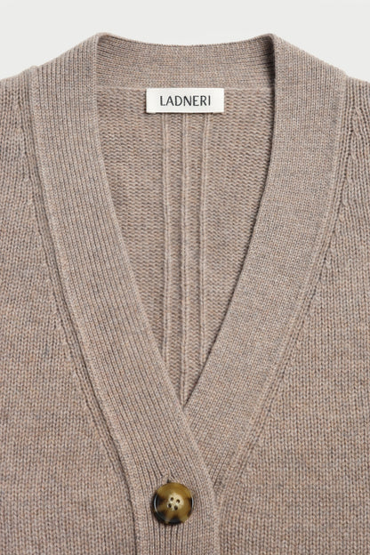 Cardigan Luce in Taupe