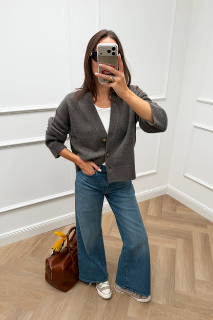 Cardigan Luce in Truffle Ladneri