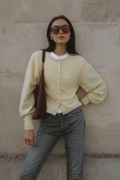 Nala Cardigan in Buttercream Ladneri - Anita Hass