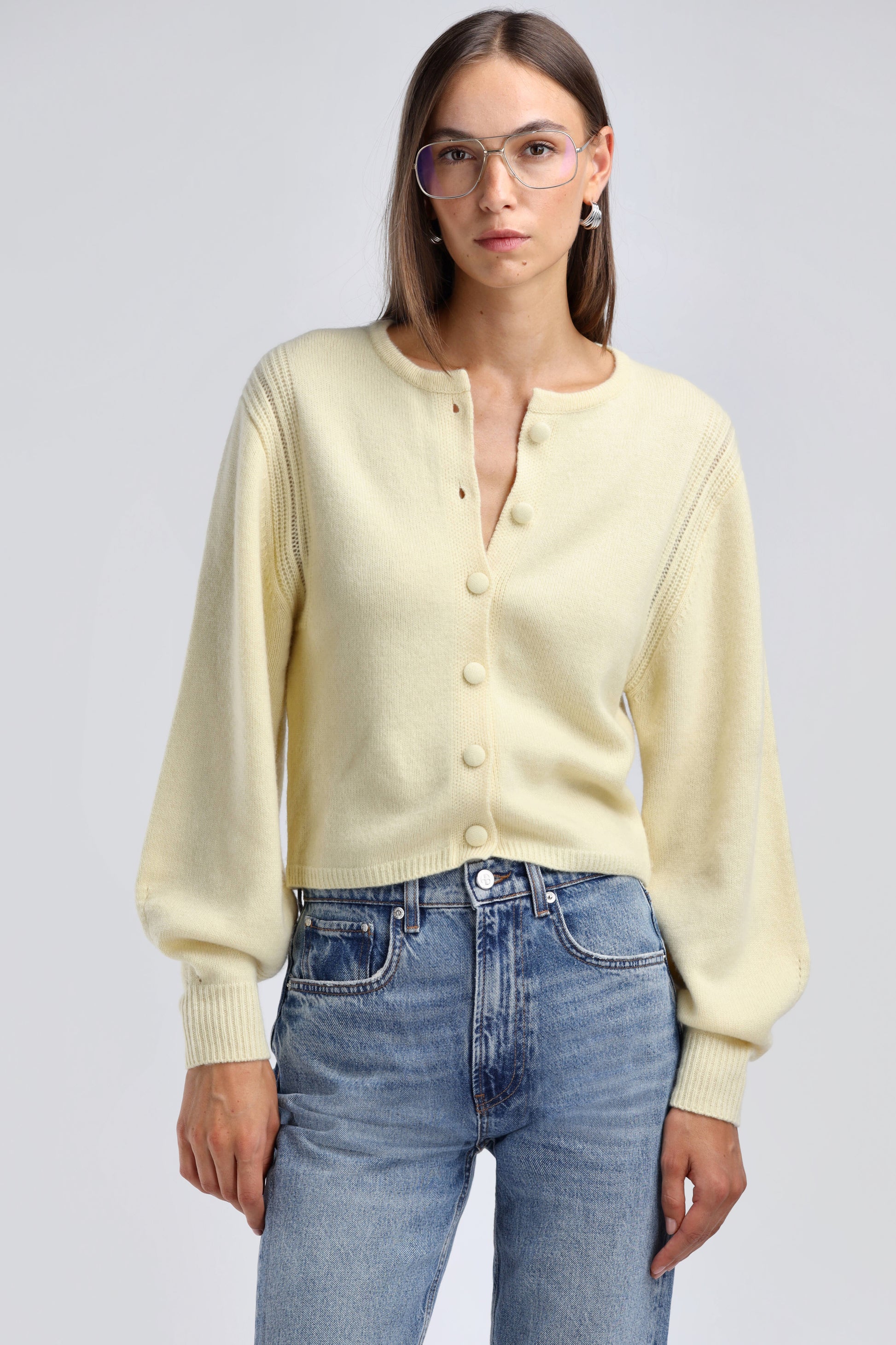 Nala Cardigan in Buttercream Ladneri - Anita Hass