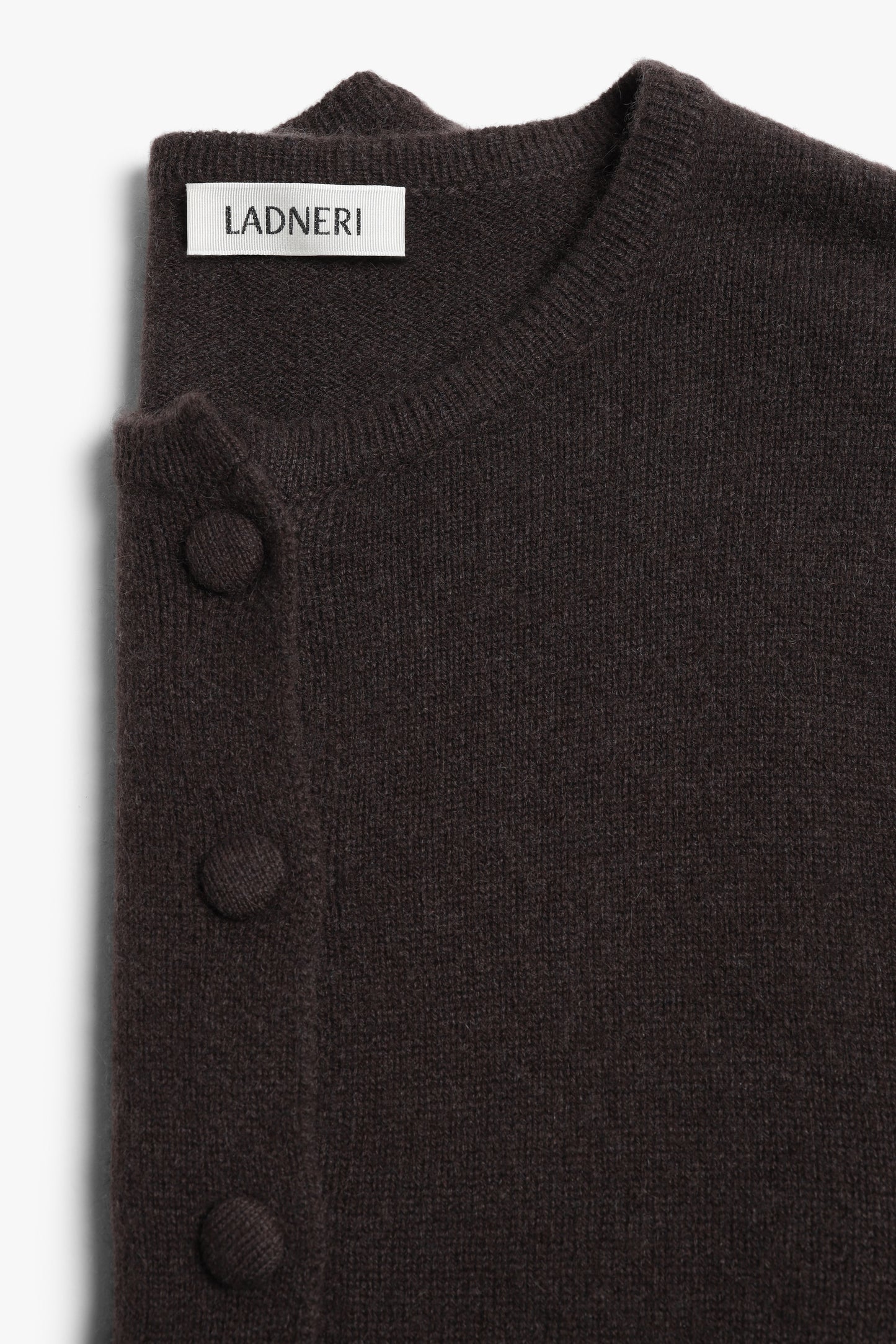 Cardigan Nala in Cacao Noir Ladneri