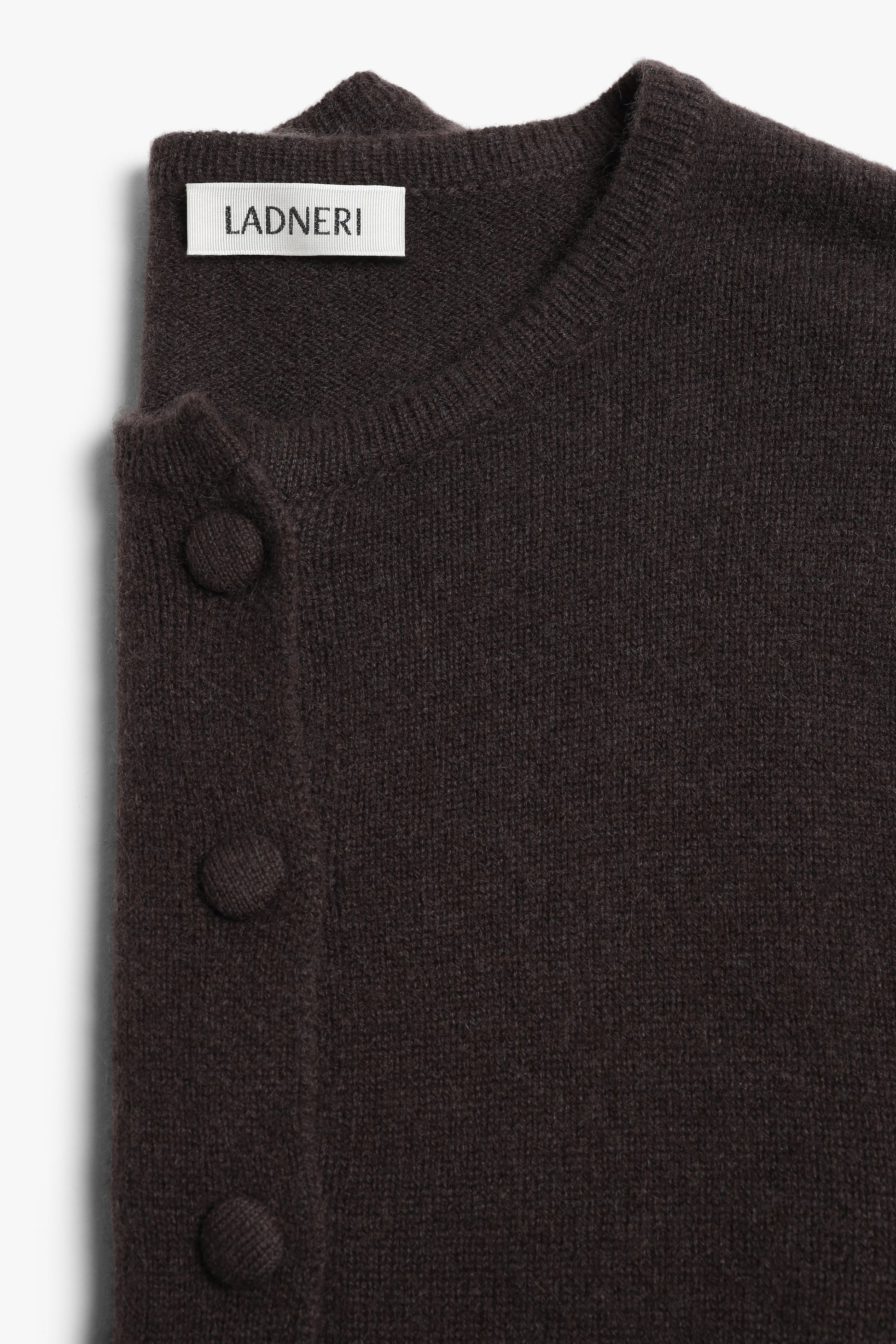 Cardigan Nala in Cacao Noir Ladneri