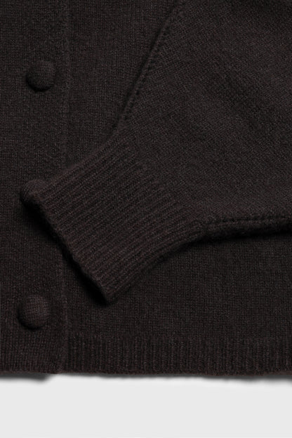 Cardigan Nala in Cacao Noir Ladneri