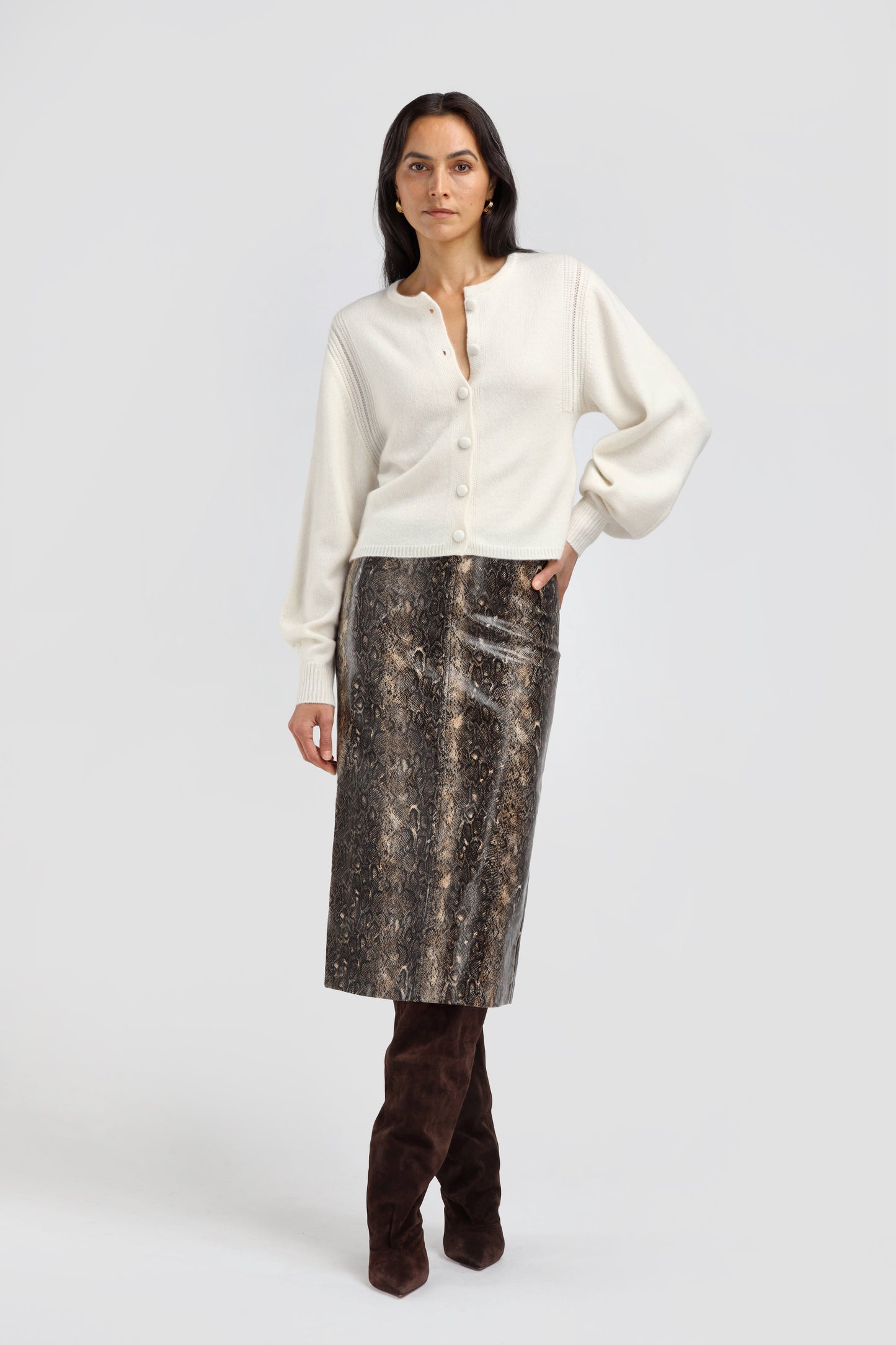 Nala Cardigan in CreamLadneri - Anita Hass