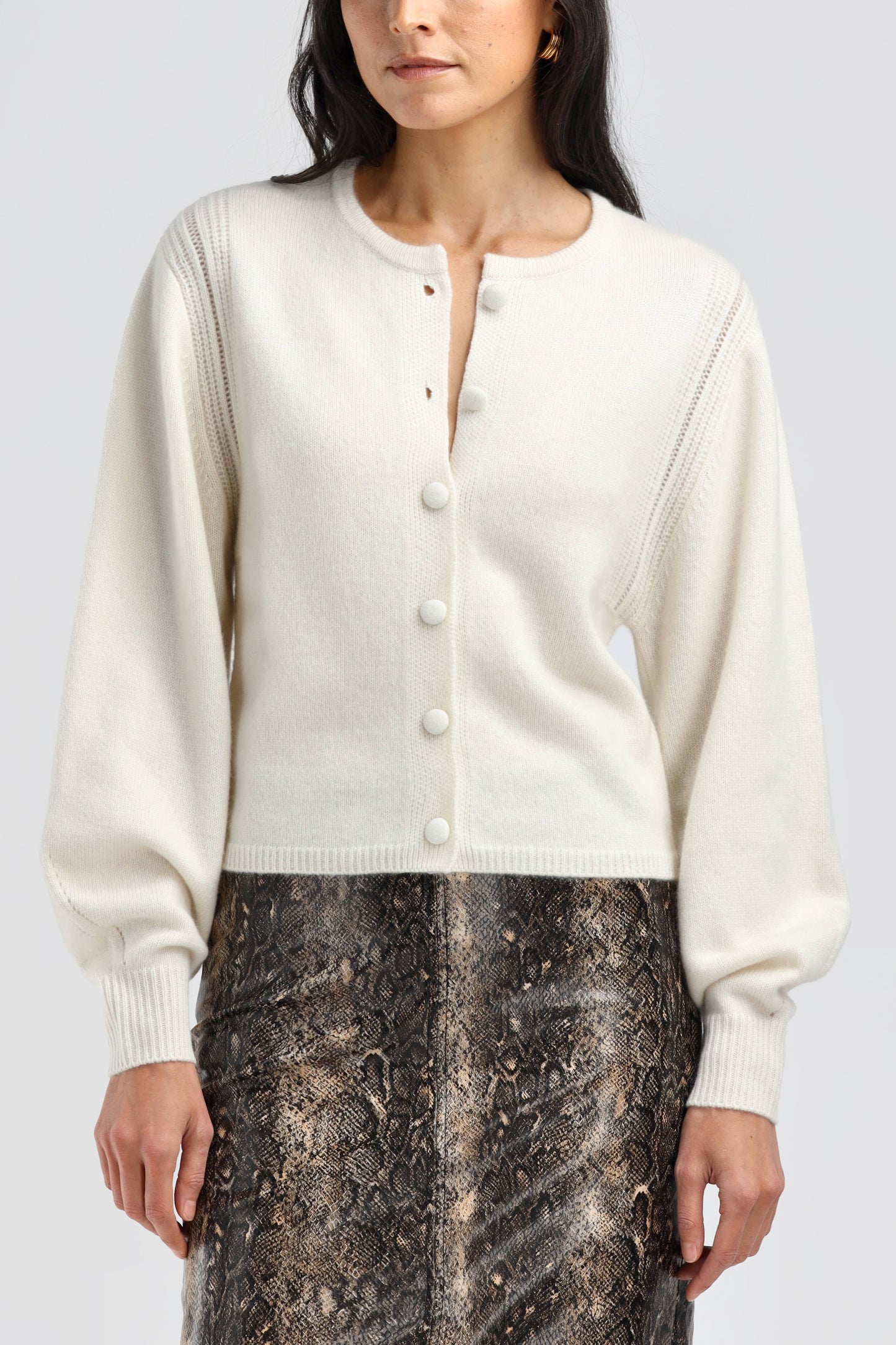 Nala Cardigan in CreamLadneri - Anita Hass