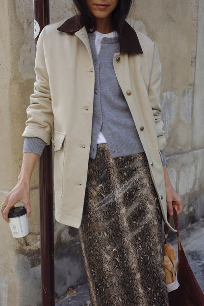 Nala Cardigan in Silver Gray – Ladneri 