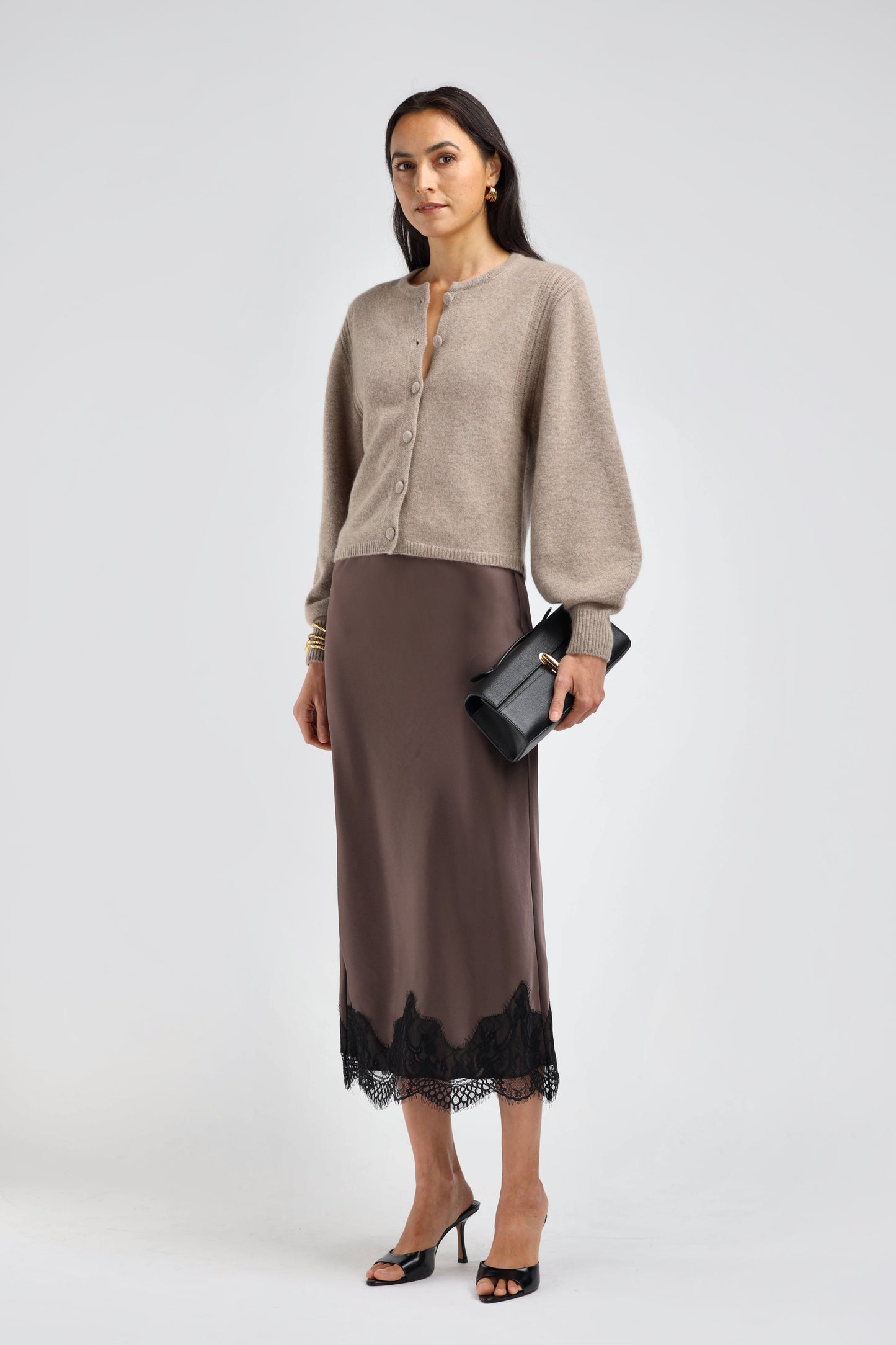 Nala Cardigan in Warm Taupe – Ladneri