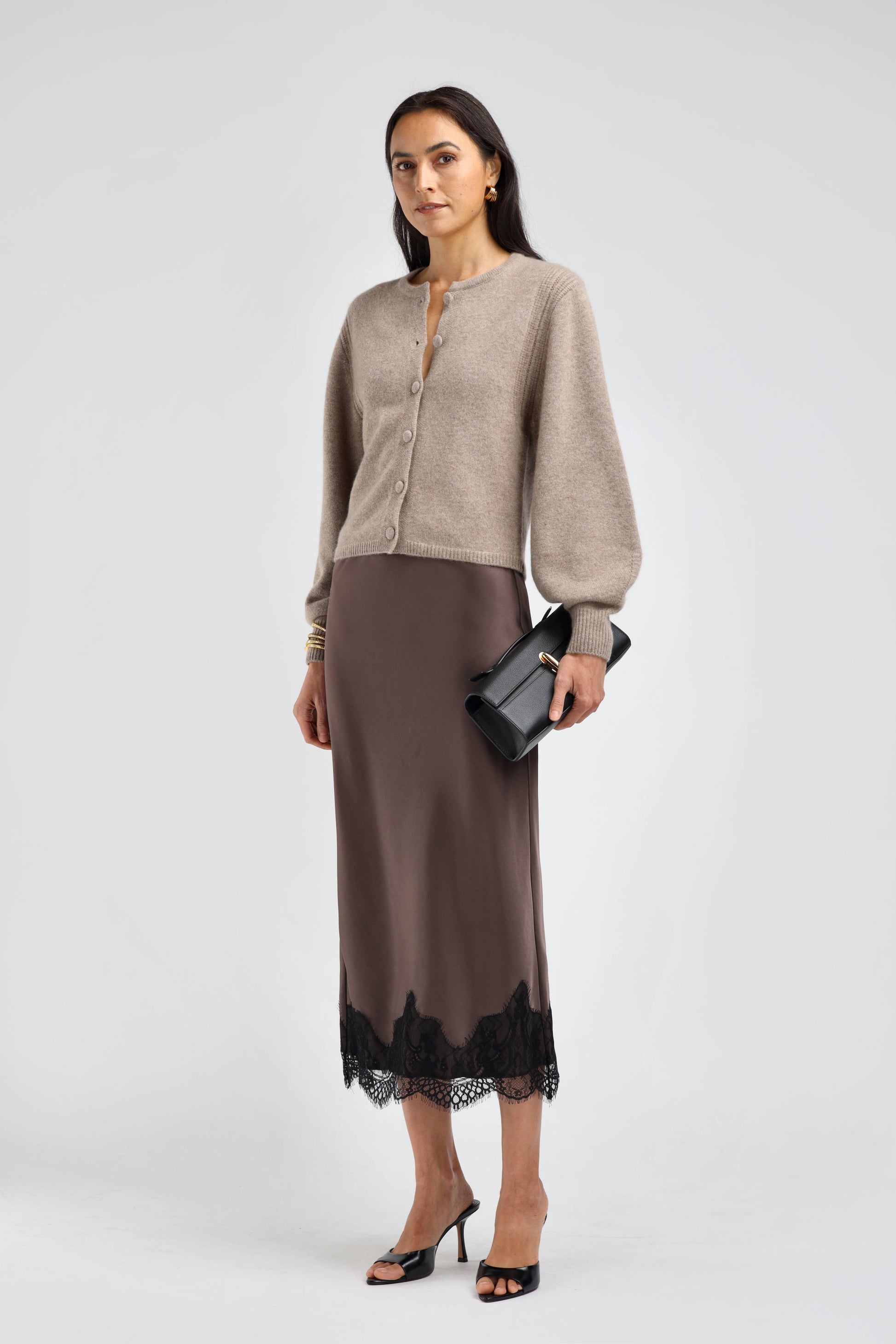 Nala Cardigan in Warm Taupe – Ladneri