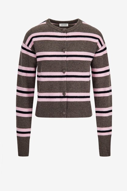 Cardigan Noemi in Pink Striped Ladneri
