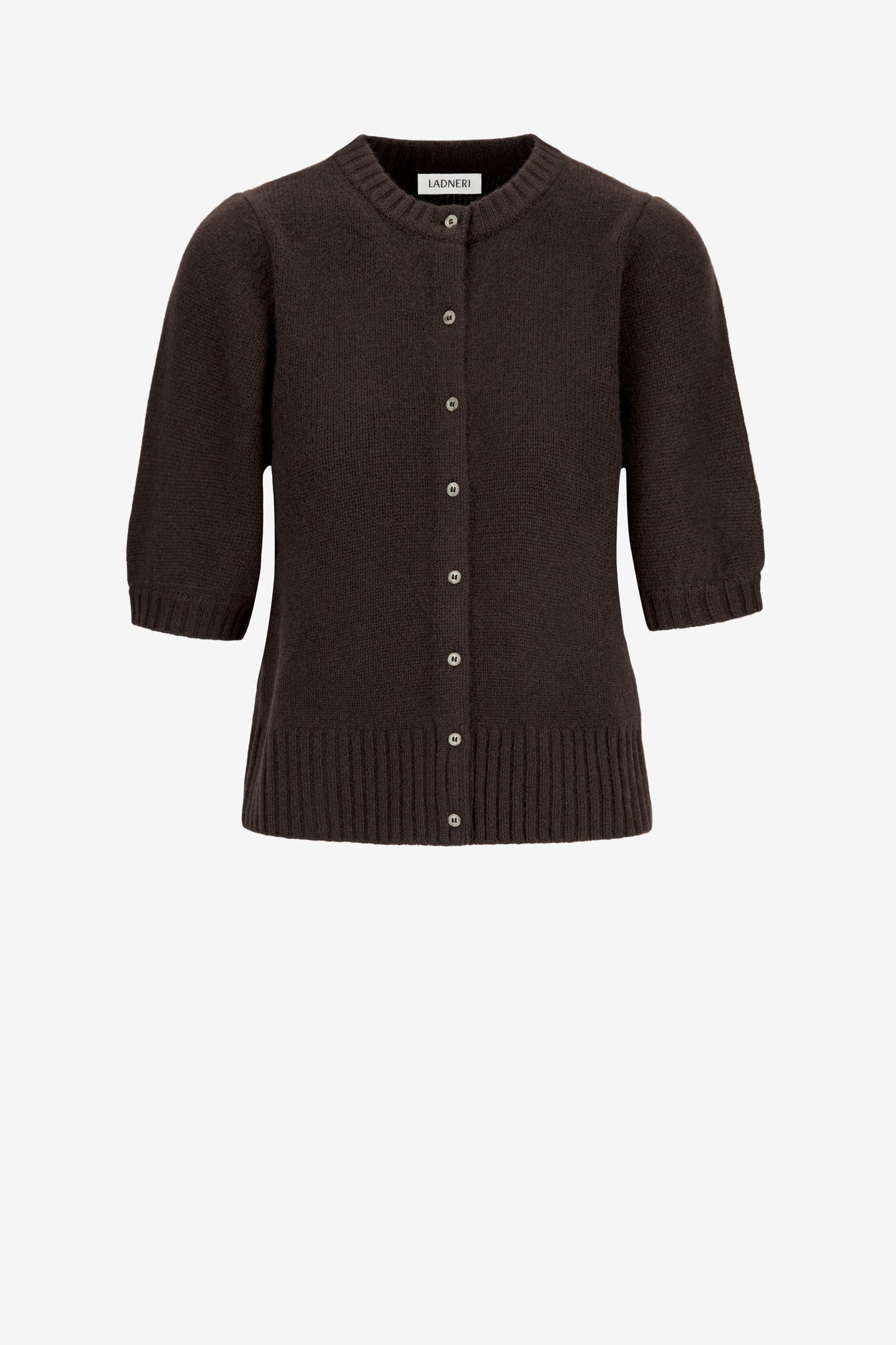 Cardigan Poupette in Cacao Noir Ladneri