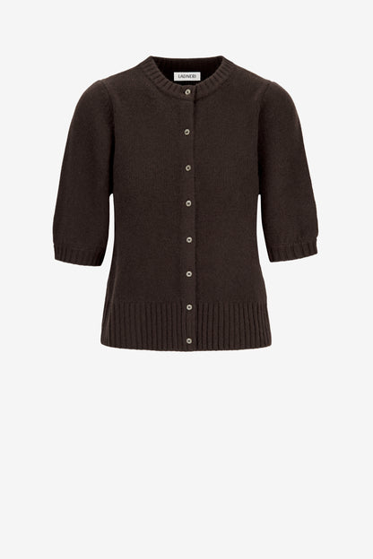 Cardigan Poupette in Cacao Noir Ladneri