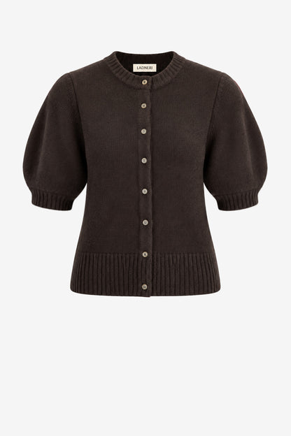 Cardigan Poupette in Cacao Noir