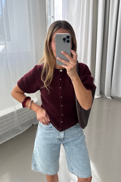Cardigan Poupette in Rouge Ladneri