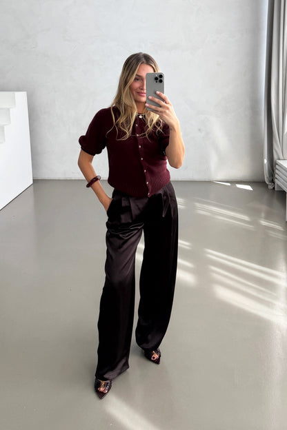Cardigan Poupette in Rouge Ladneri