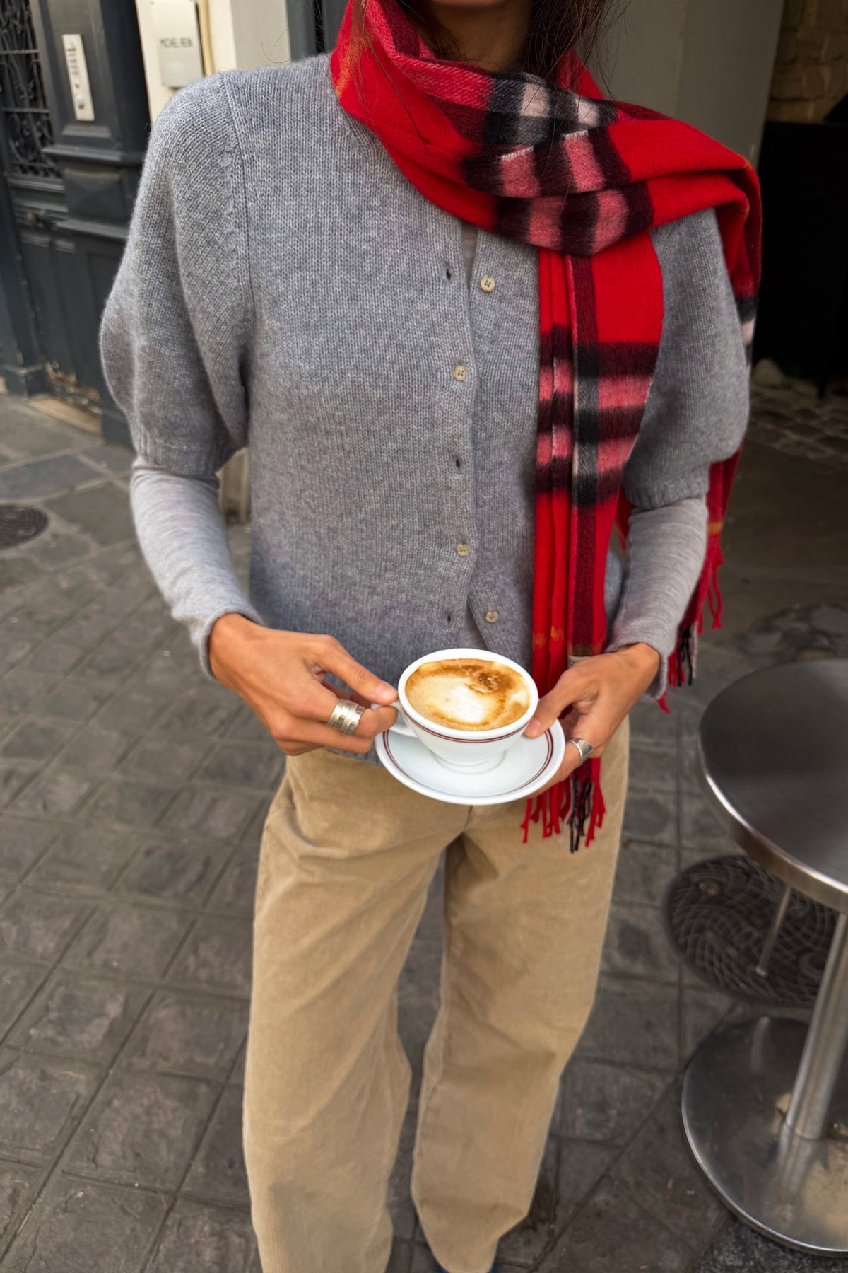Cardigan Poupette in Silver Haze Ladneri
