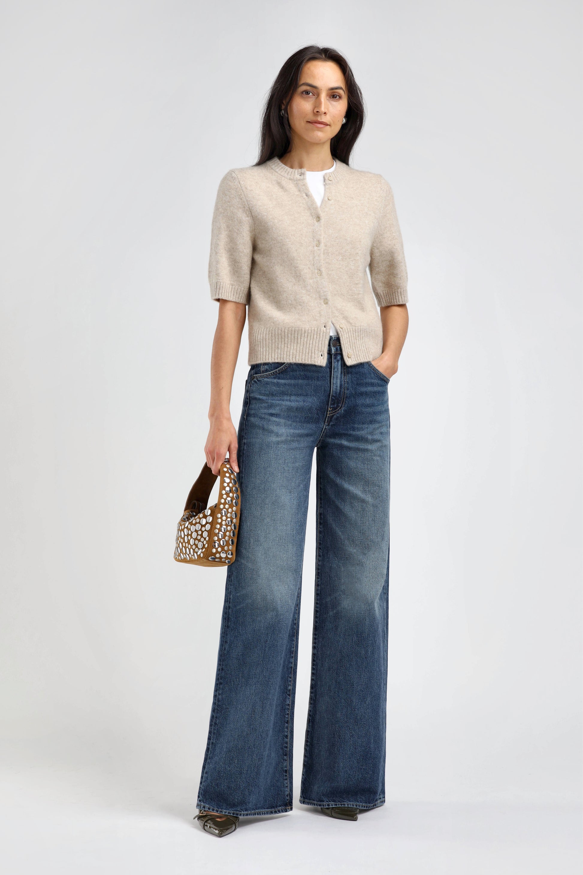 Poupette Soleil Cardigan in Beach Pebble – Ladneri 
