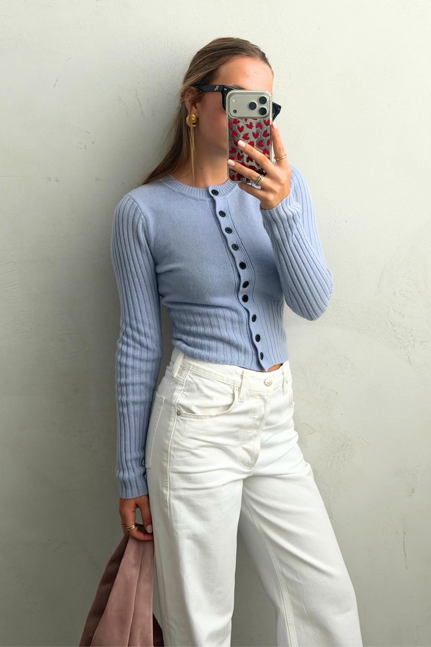 Cardigan Samine in Ice Blue Ladneri