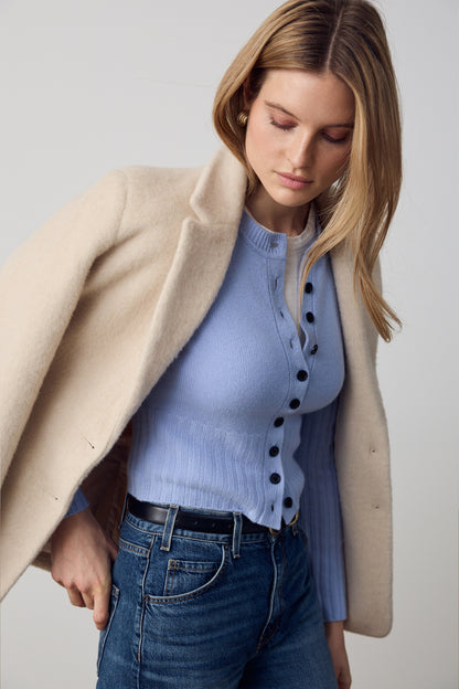 Cardigan Samine in Ice Blue Ladneri