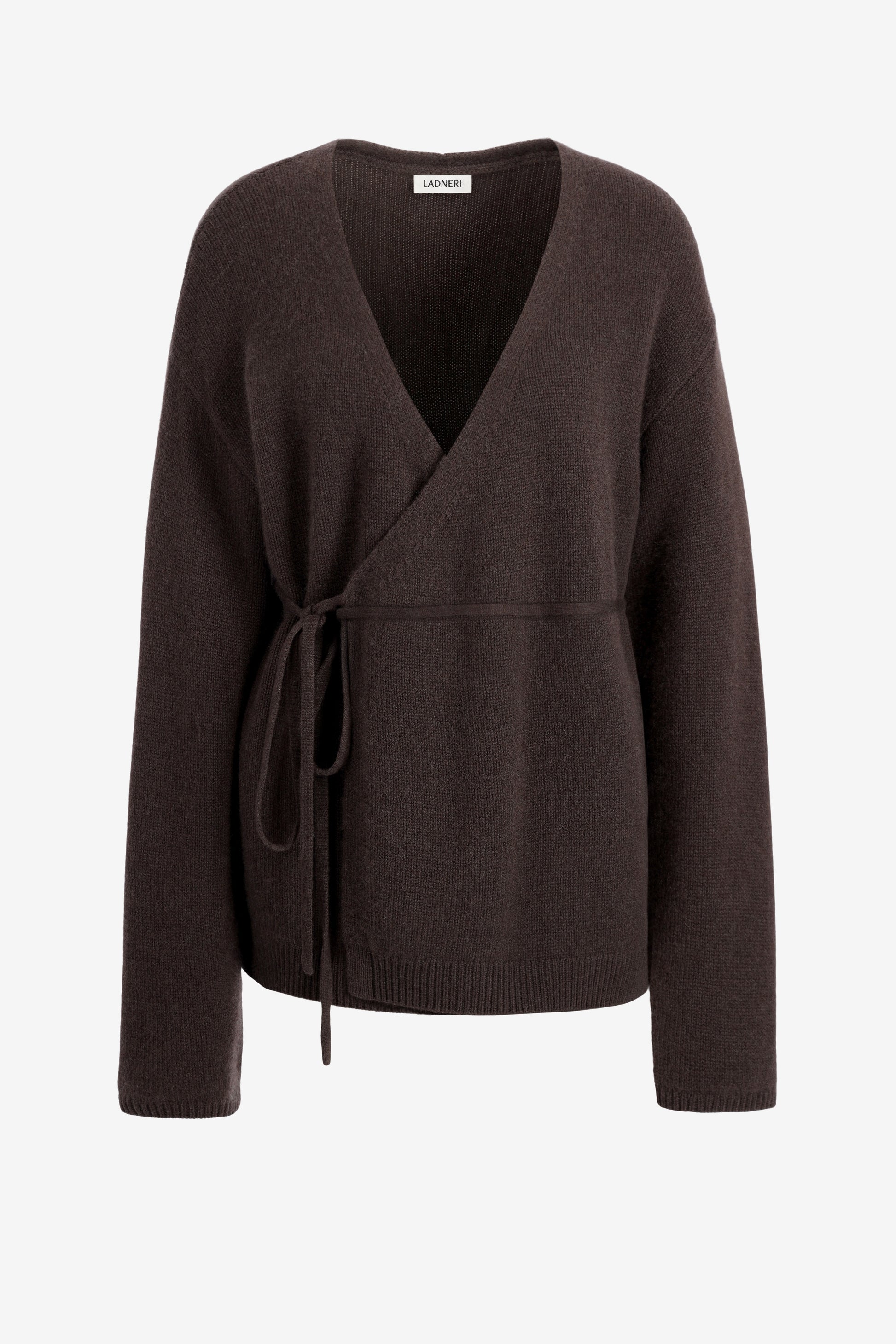Cardigan Velluto in Cacao Noir Ladneri