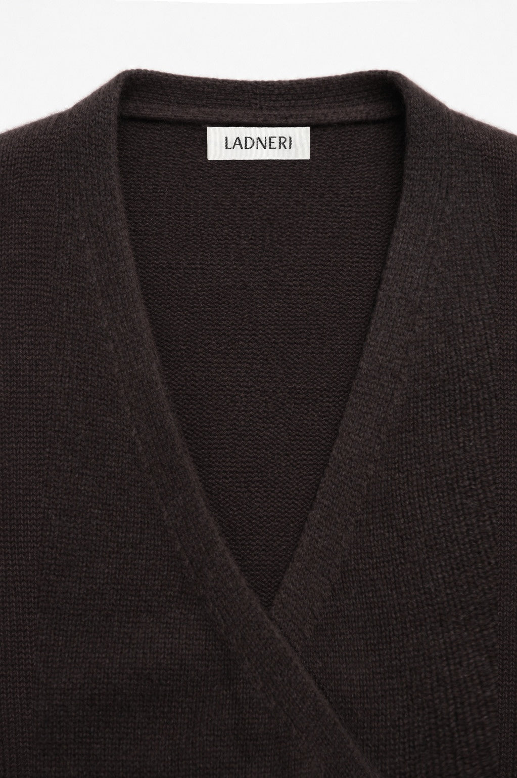 Cardigan Velluto in Cacao Noir Ladneri