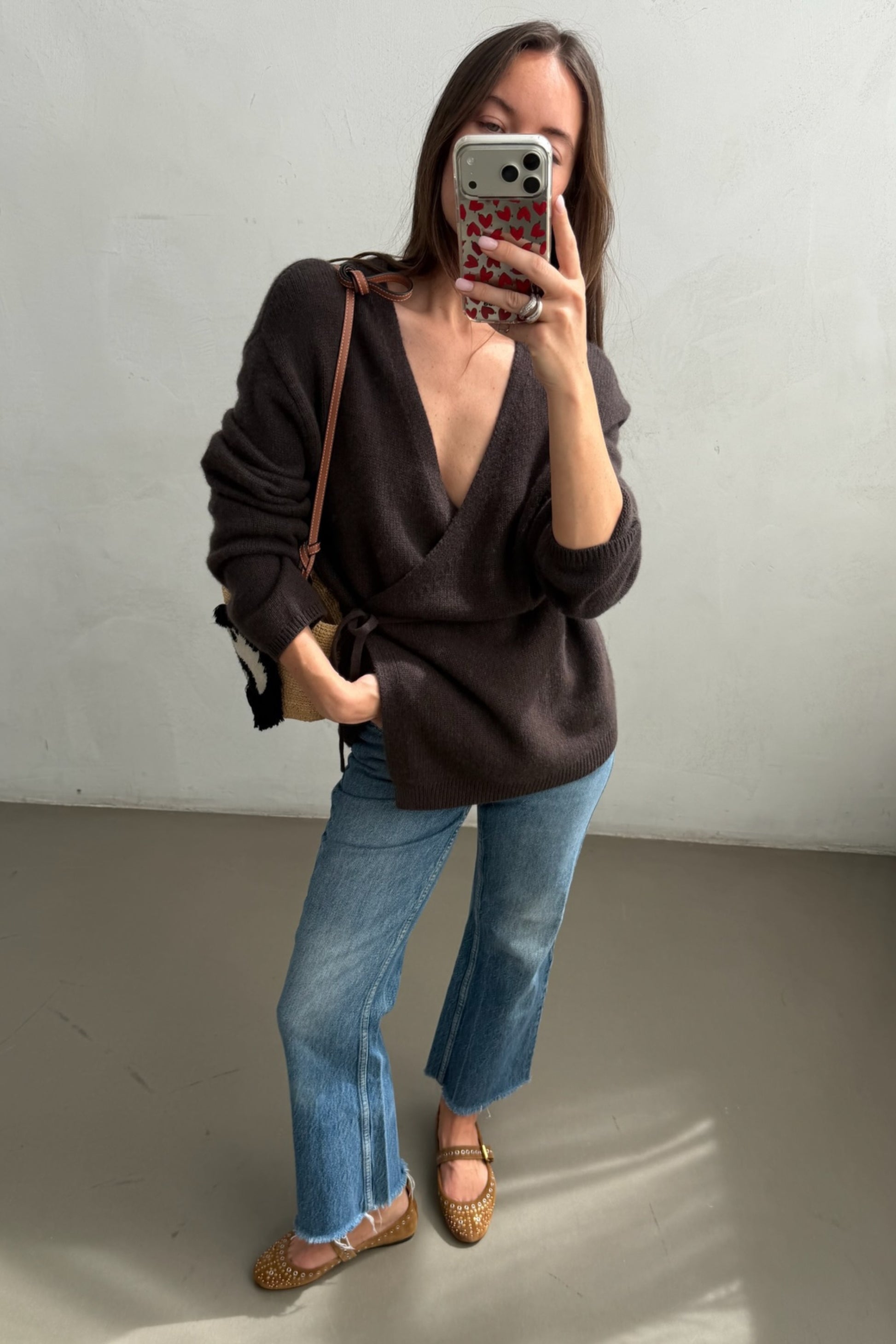 Cardigan Velluto in Cacao Noir Ladneri