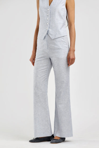 Lydie Pants in Light Blue/White – Ladneri 