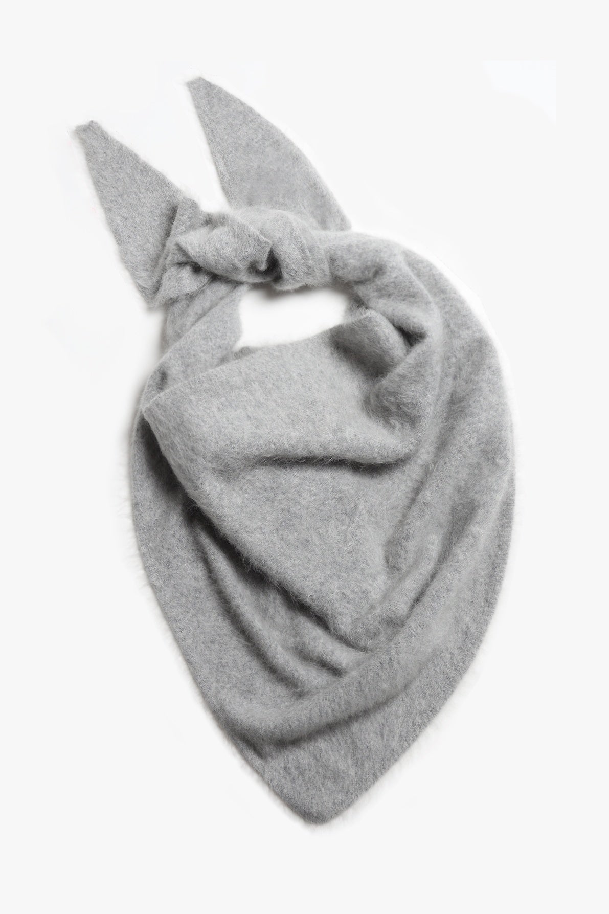 Cashmere Scarf in Grey Brushed