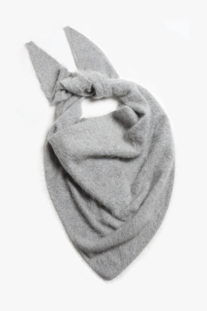 Cashmere Scarf in Grey Brushed