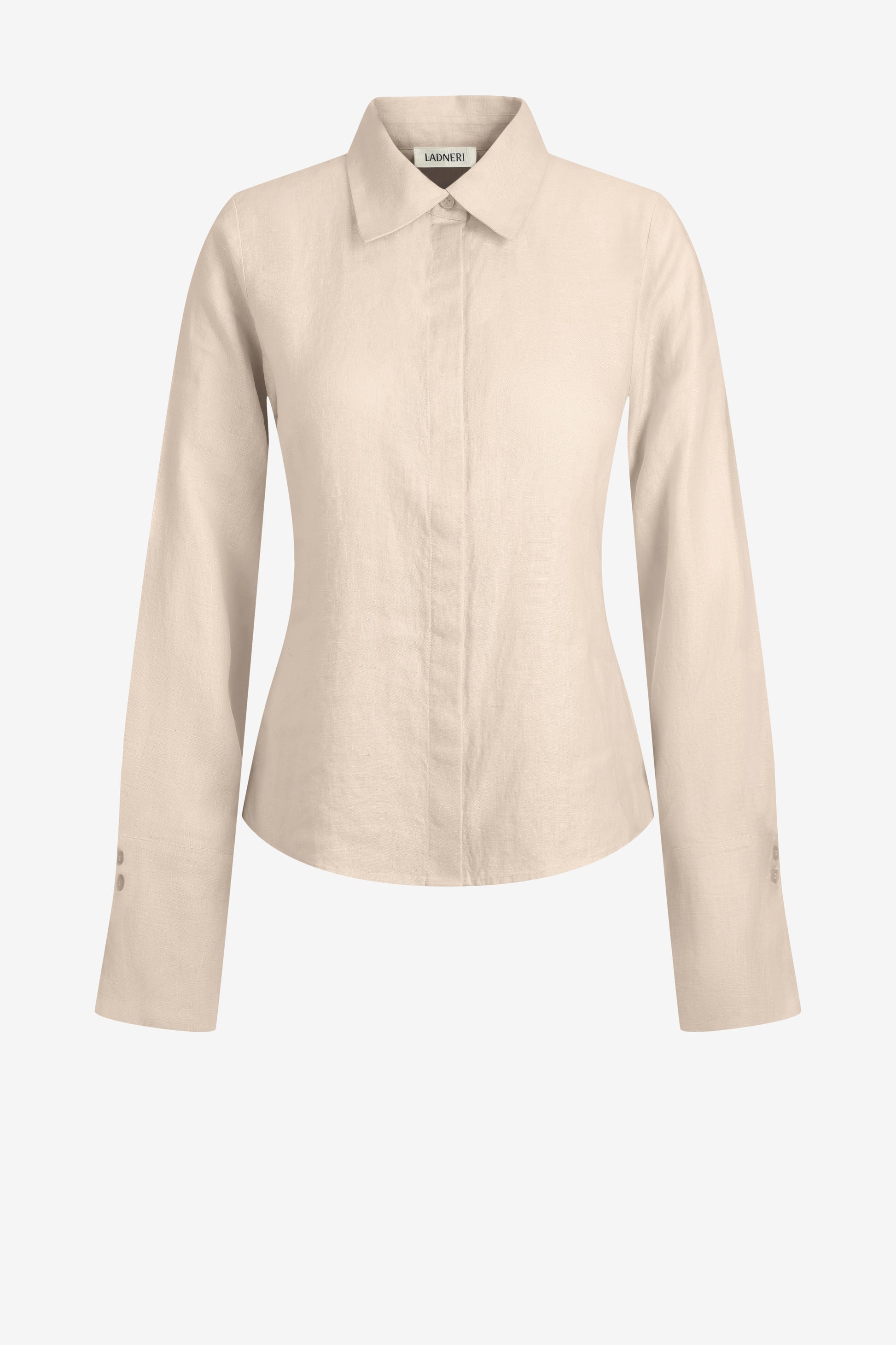 Hedi Linen Blouse in Beige by Ladneri