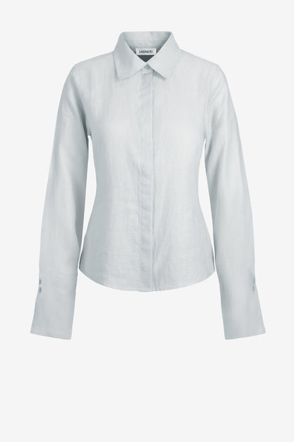 Leinenbluse Hedi in Hellblau Ladneri