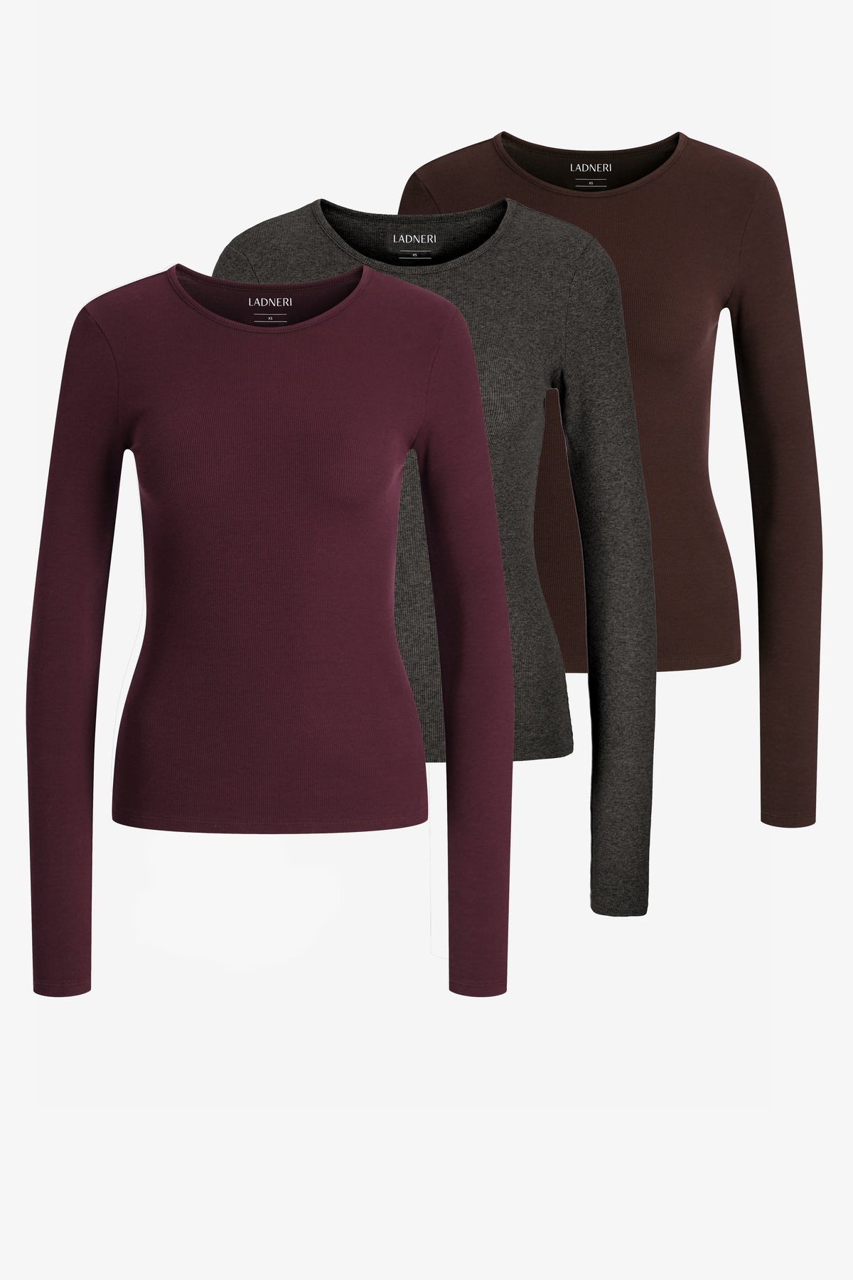 Line Set in Dunkelbraun/Graphite/Winetasting Ladneri