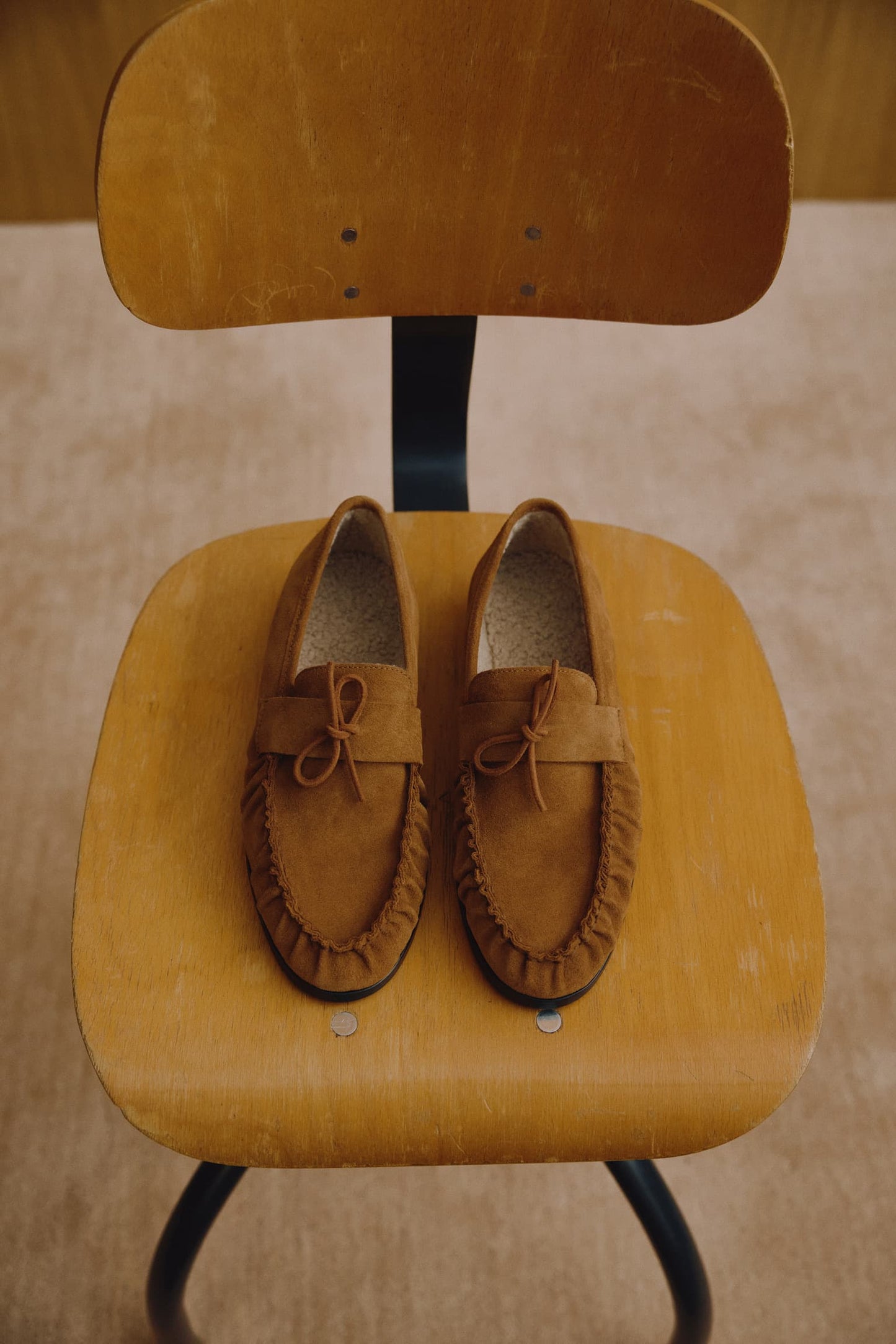 Loafer Luna Teddy in Camel Ladneri