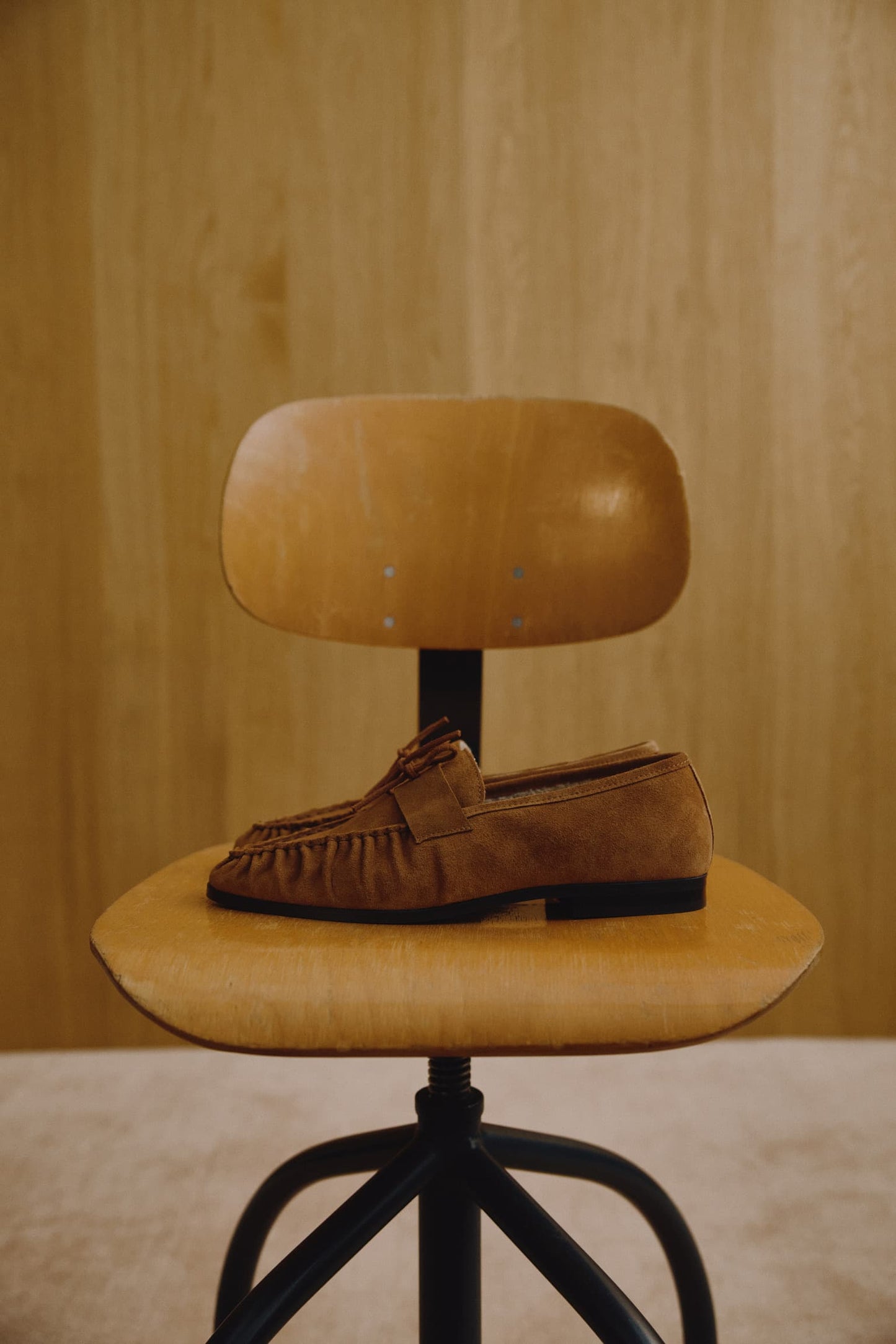 Loafer Luna Teddy in Camel Ladneri