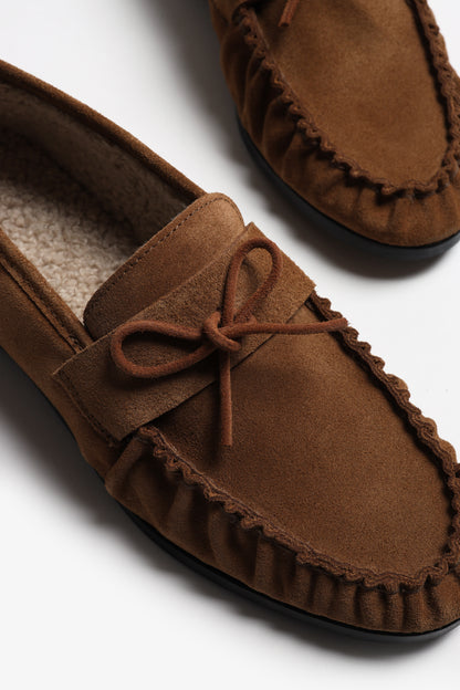 Loafer Luna Teddy in Camel Ladneri