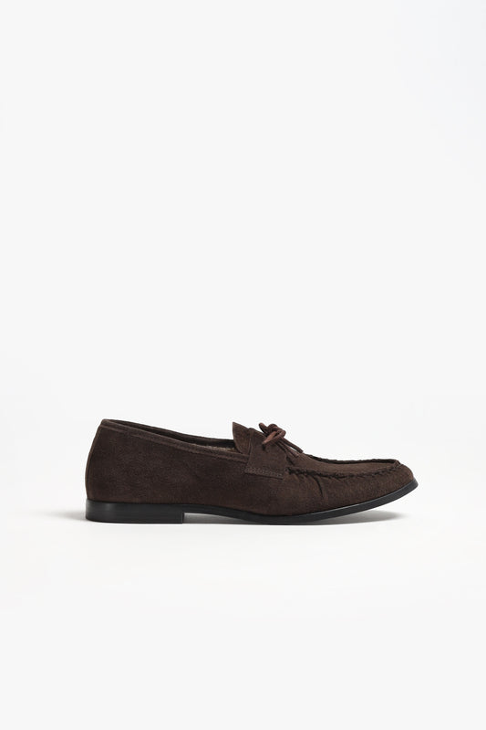 Loafer Luna Teddy in Dunkelbraun Ladneri