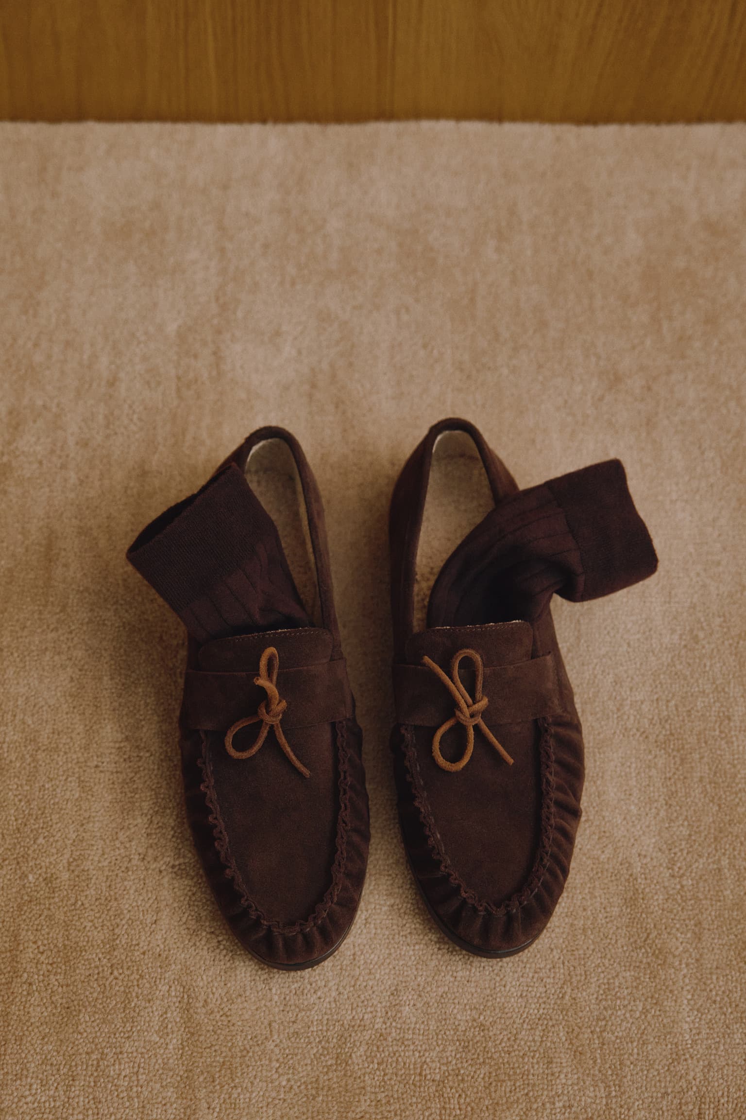 Loafer Luna Teddy in Dunkelbraun Ladneri