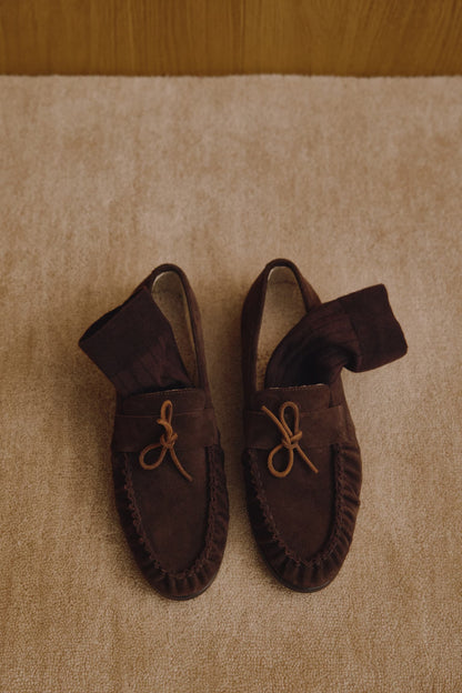 Loafer Luna Teddy in Dunkelbraun Ladneri
