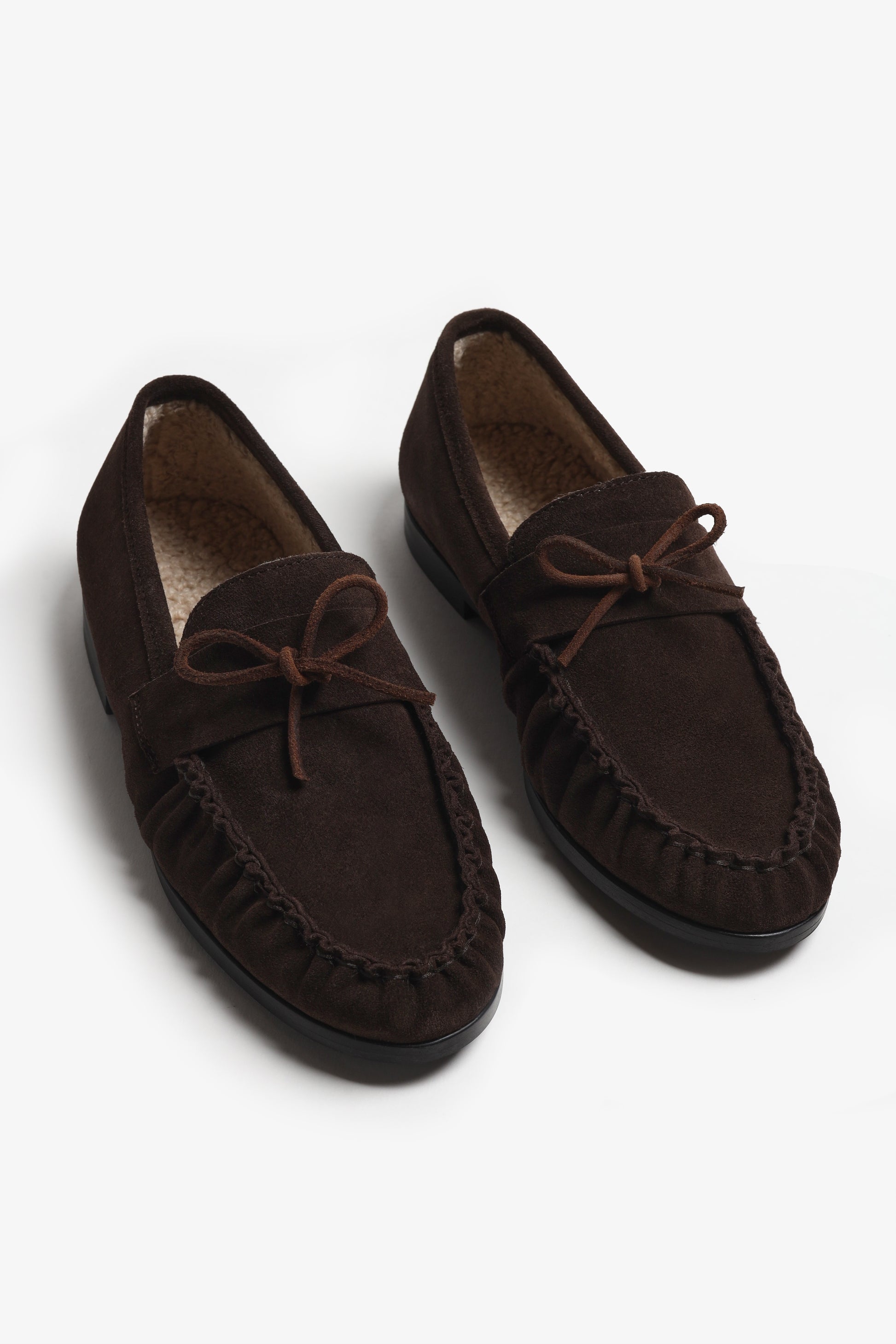 Loafer Luna Teddy in Dunkelbraun Ladneri
