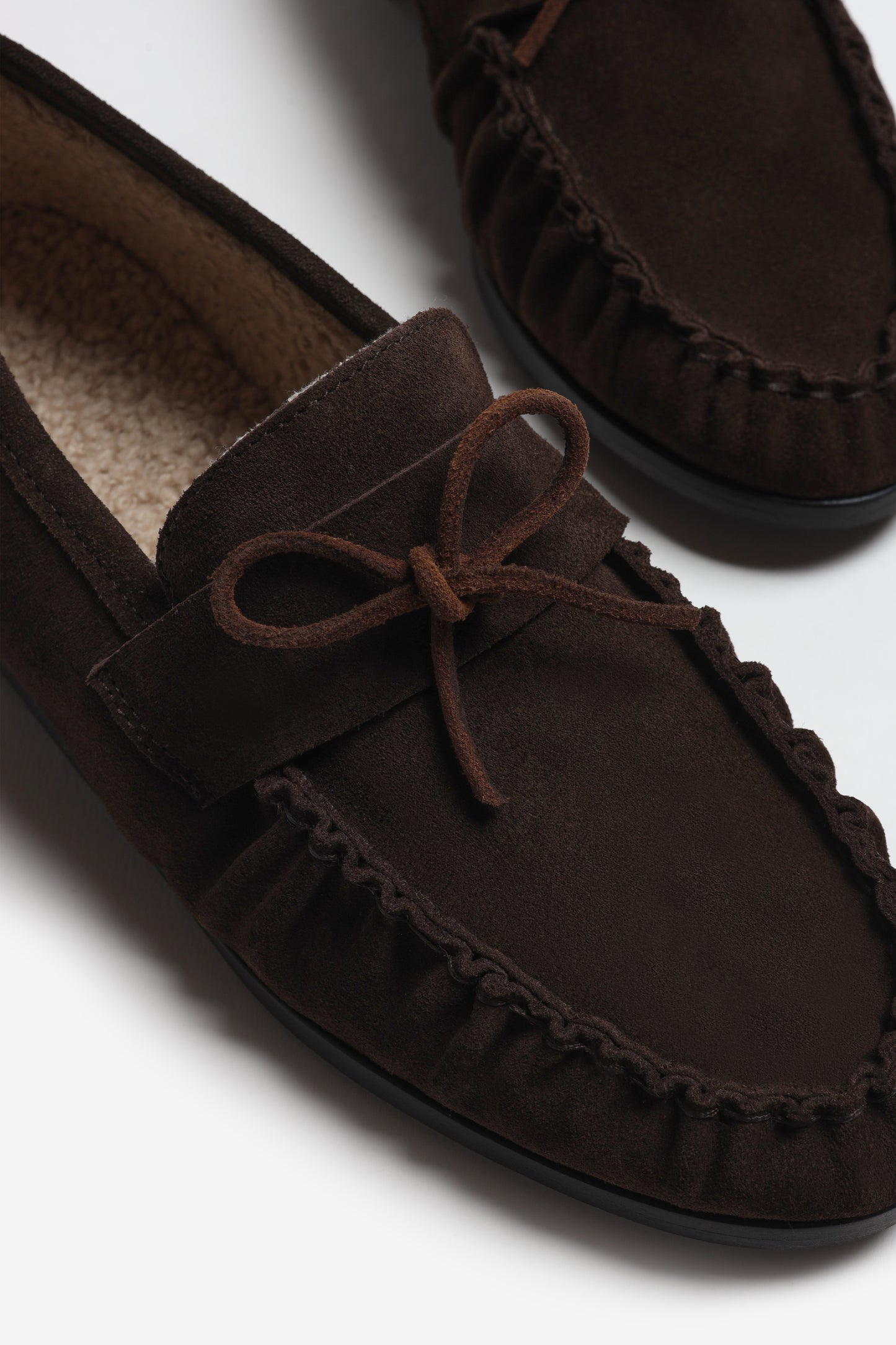 Loafer Luna Teddy in Dunkelbraun Ladneri