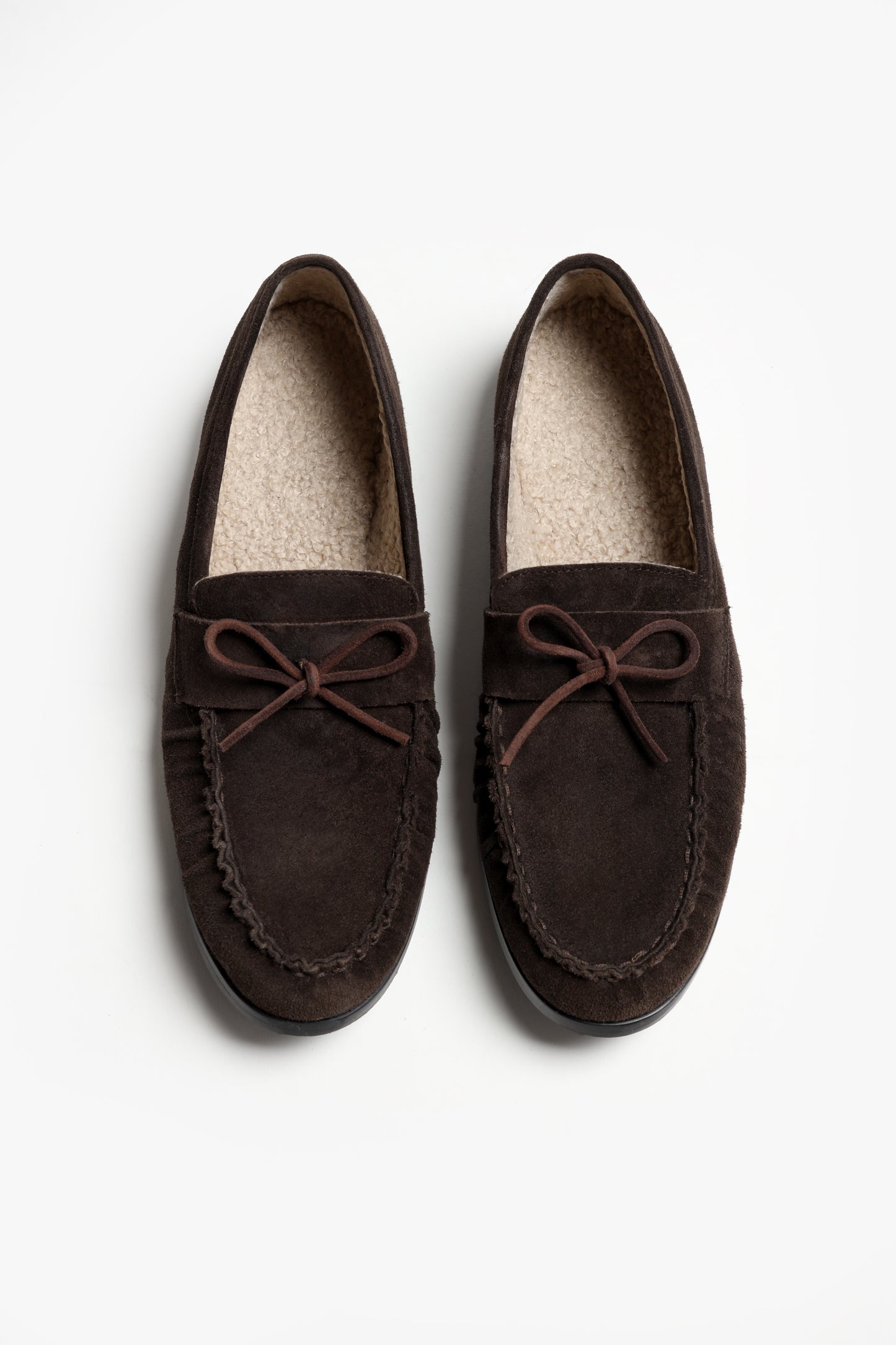 Loafer Luna Teddy in Dunkelbraun Ladneri