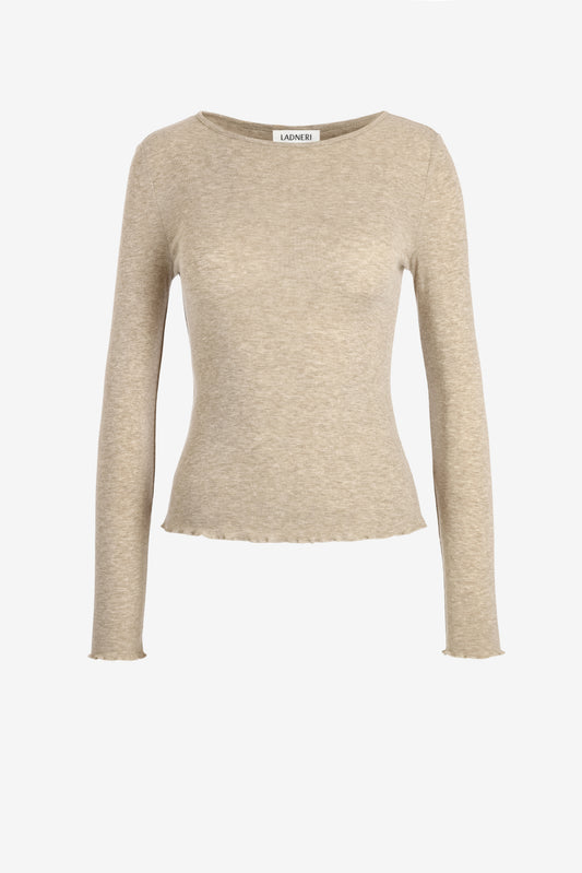 Longsleeve Chiara in Beige Ladneri