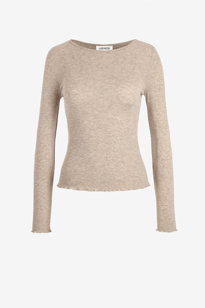 Longsleeve Chiara in Beige Ladneri
