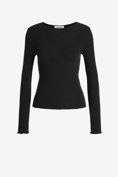 Longsleeve Chiara in Schwarz Ladneri