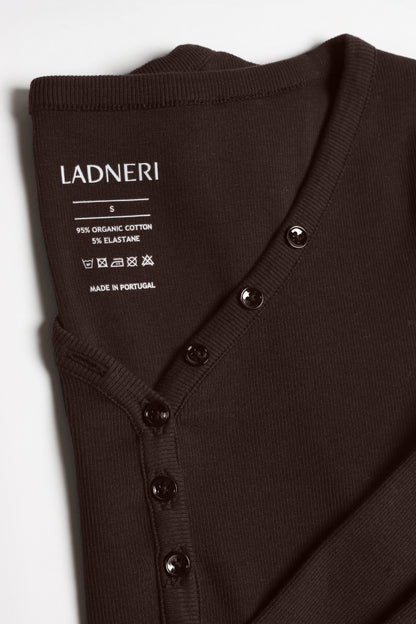 Longsleeve Greta in Dunkelbraun Ladneri