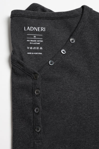 Longsleeve Greta in Graphite Melange Ladneri