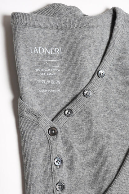 Longsleeve Greta in Grau Melange Ladneri