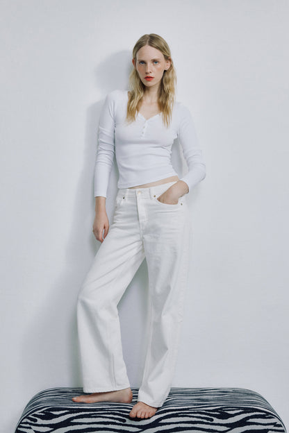 Longsleeve Greta in White