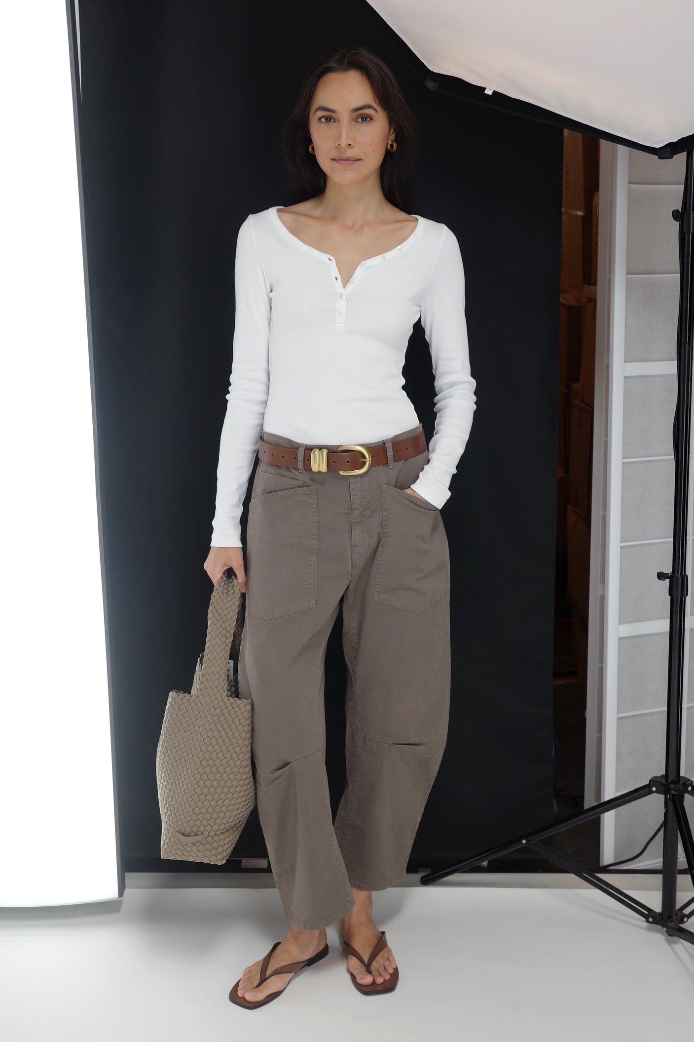 Greta Long-Sleeve Shirt in White by Ladneri - Anita Hass