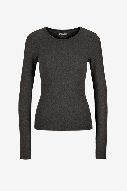 Longsleeve Line in Graphite Melange Ladneri